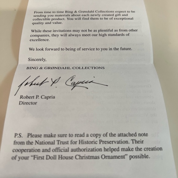 Rare! Bing & Grondahl Doll Houses Christmas Ornament Collection. - Picture 4 of 7